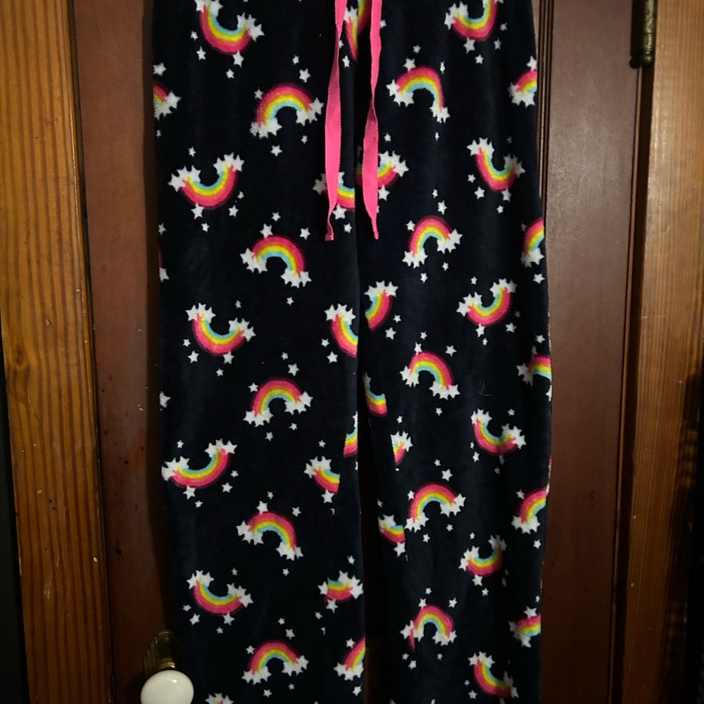 Kids Fluffy Rainbow Pajama Pants